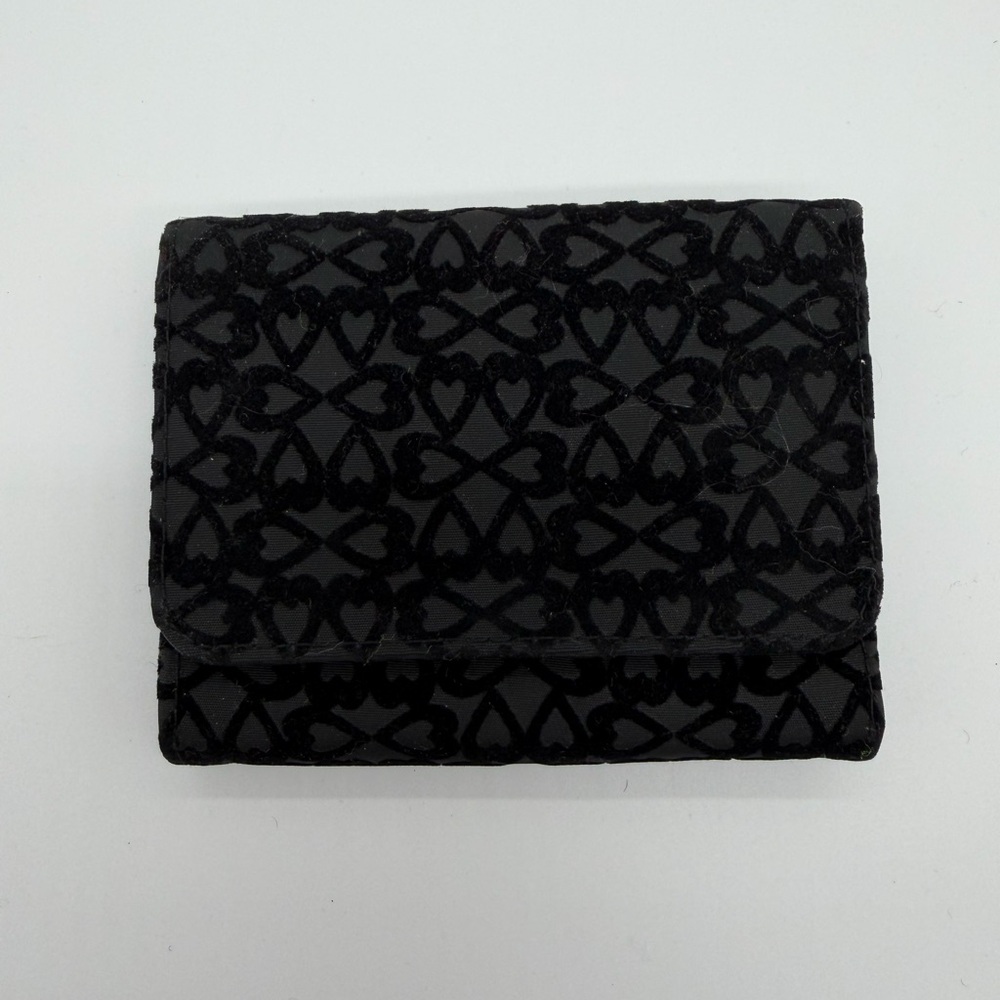 Elegant Black Heart Pattern Women's Wallet